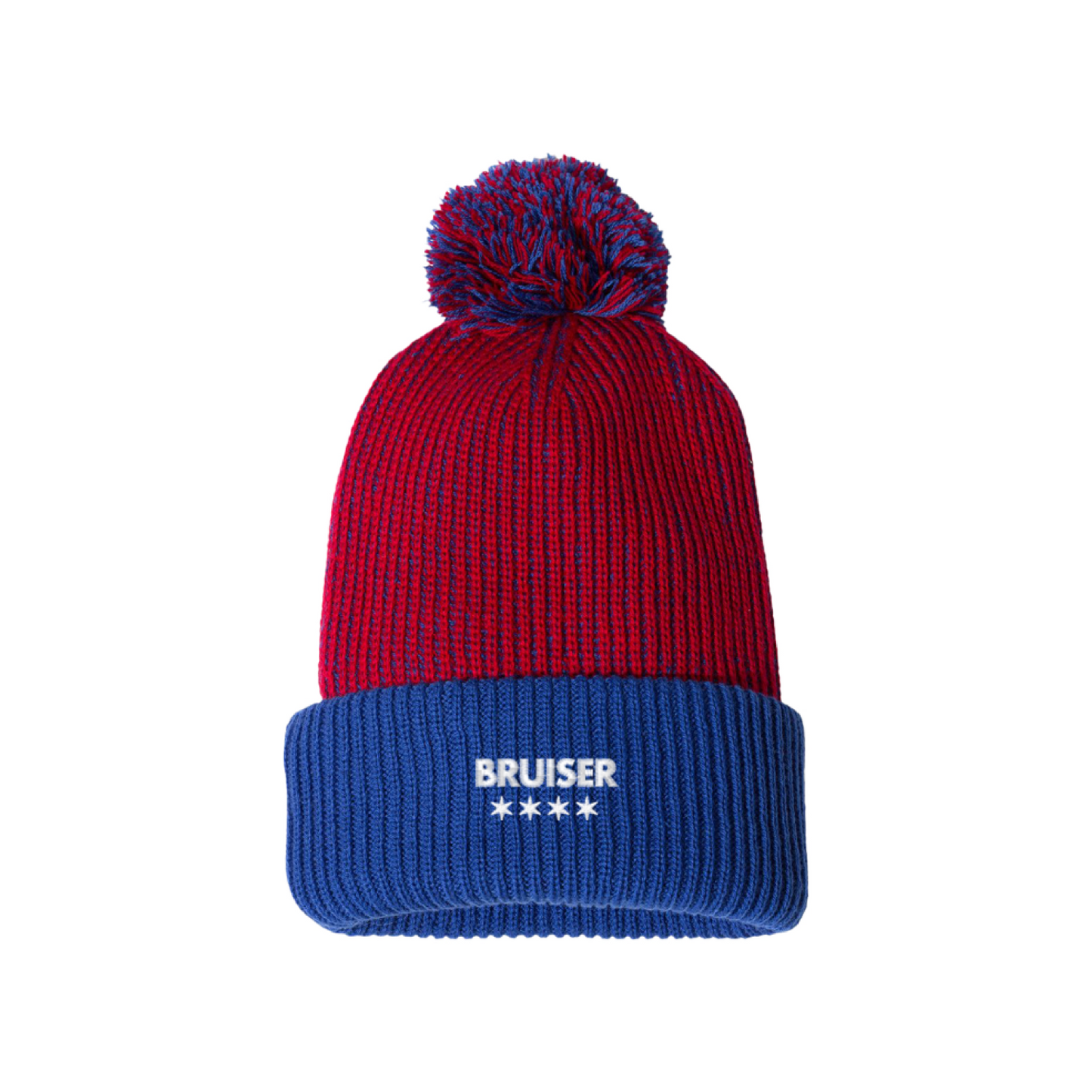 Sportsman 12" Knit Speckled Pom-Pom Beanie (centered)
