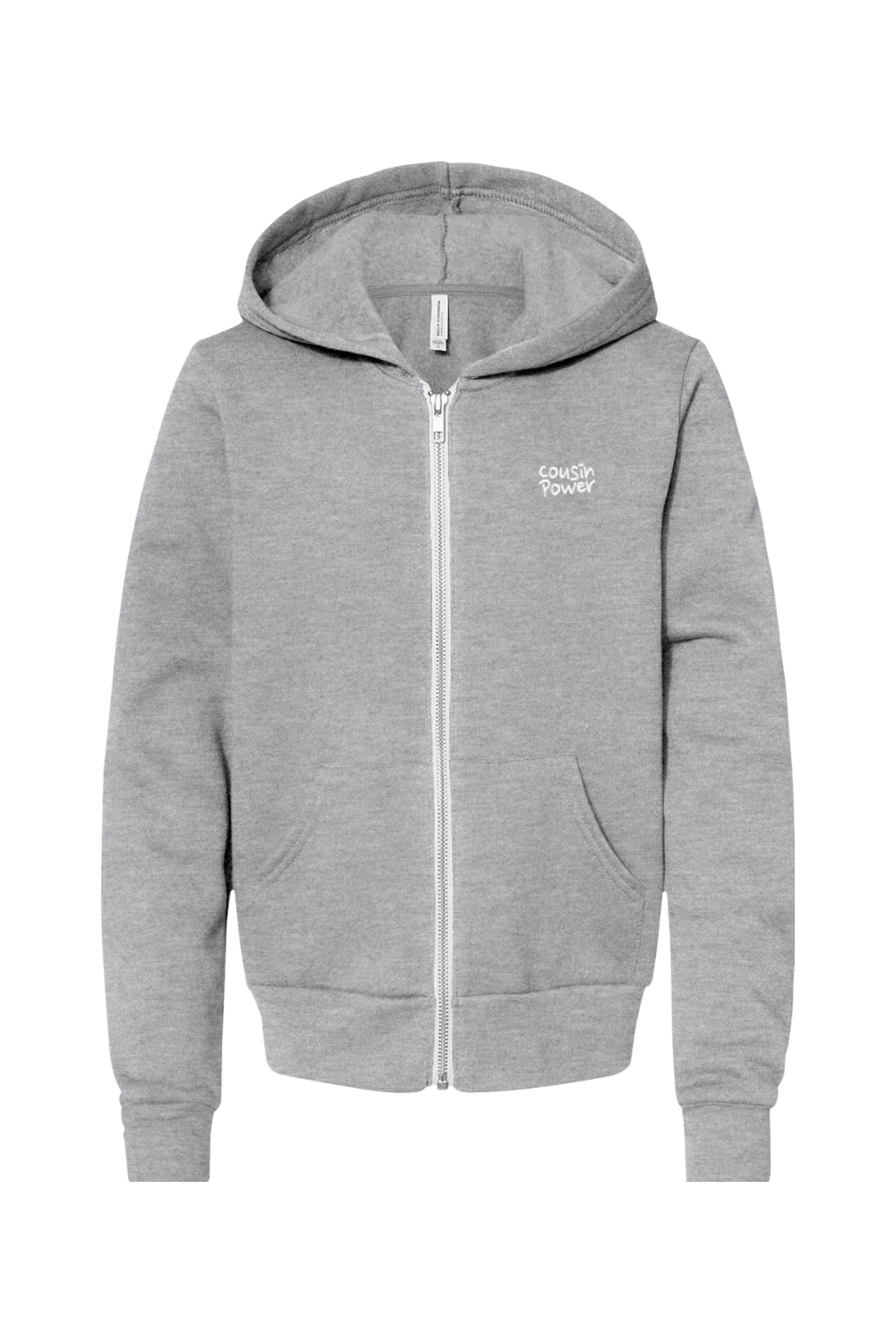 Youth BELLA + CANVAS Sponge Fleece Full-Zip Hoodie