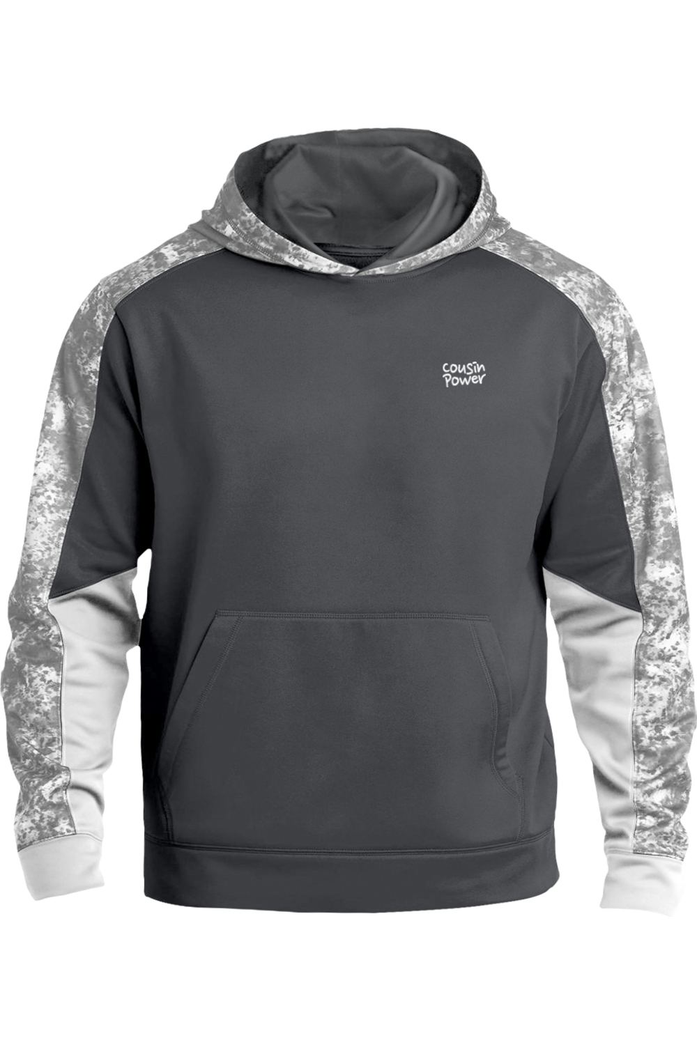Sport-Tek® Youth Sport-Wick® Mineral Freeze Fleece Colorblock Hooded Pullover